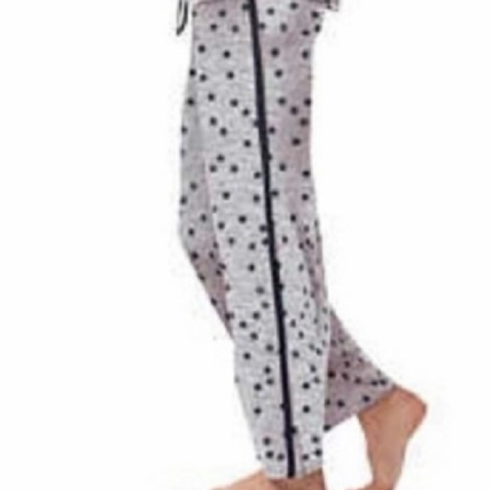 CLEARANCE Lucky Brand Gray with Navy Blue Stars Pajama Lounge Pants Size L - Picture 3 of 5
